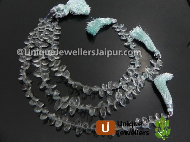 Aquamarine Faceted Marquise Beads